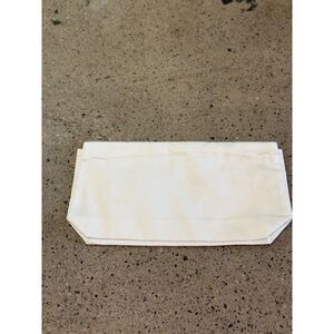 Chanel White Dust Bag – 14x7 – Authentic Cotton Logo Storage Pouch